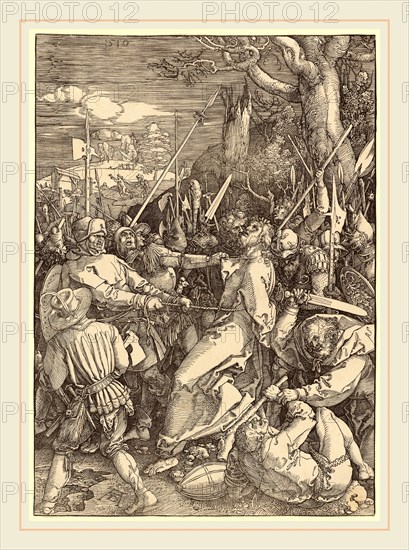 Albrecht Dürer, The Betrayal of Christ, German, 1471-1528, 1510, woodcut