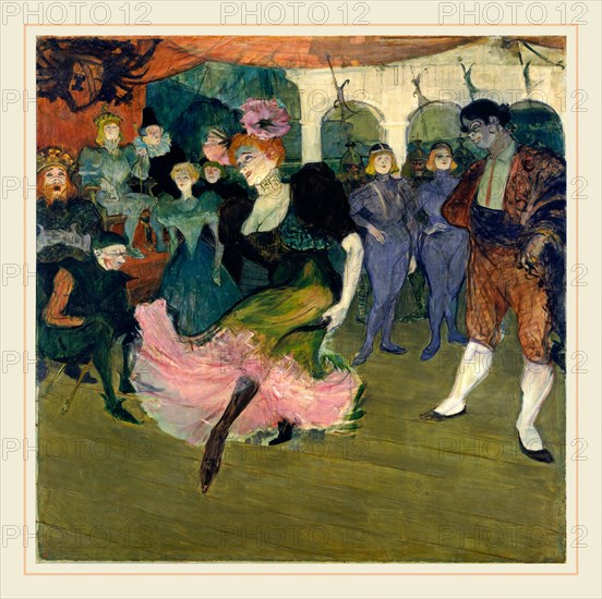 Henri de Toulouse-Lautrec, Marcelle Lender Dancing the Bolero in "Chilpéric", French, 1864-1901, 1895-1896, oil on canvas