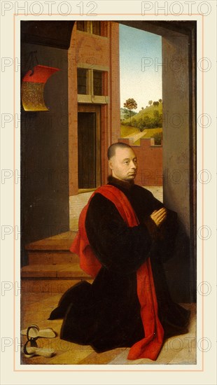 Petrus Christus, Portrait of a Male Donor, Netherlandish, active 1444-1475-1476, c. 1455, oil on panel