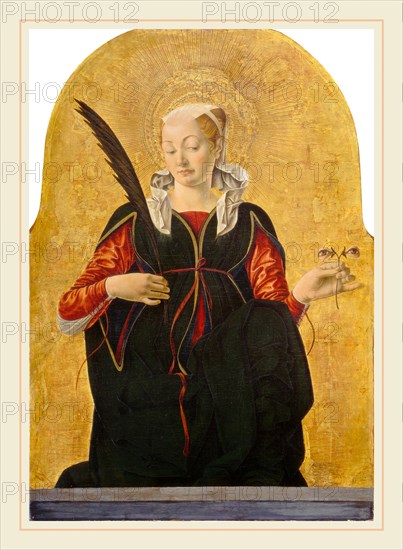 Francesco del Cossa, Saint Lucy, Italian, c. 1436-1477-1478, c. 1473-1474, tempera on panel