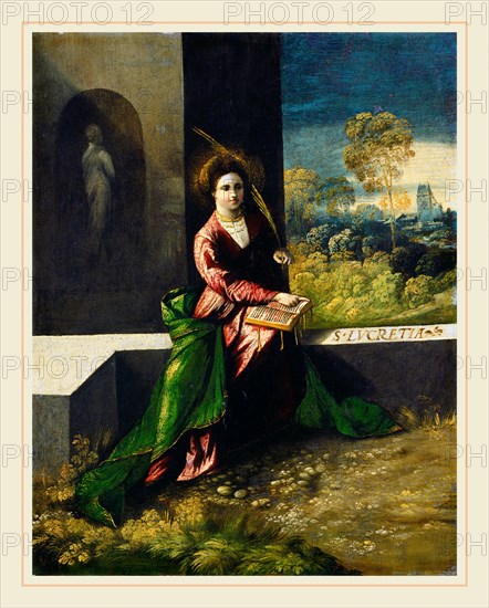 Dosso Dossi, Italian (active 1512-1542), Saint Lucretia, c. 1520, oil on panel