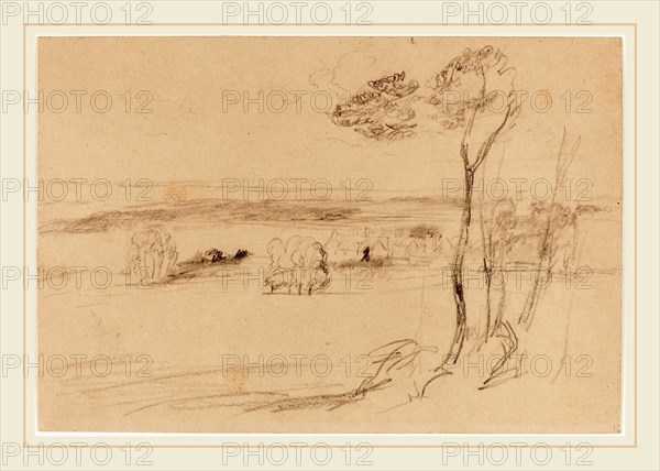 Randolph Caldecott, British (1846-1886), Trouville-sur-Mer, 1879, graphite on wove paper