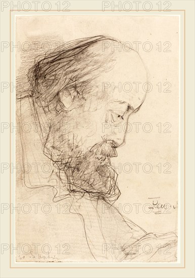 Francis Seymour Haden, British (1818-1910), Griff, probably c. 1864, graphite on wove paper