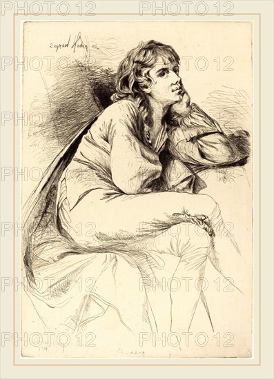 Francis Seymour Haden after Joseph Wright, British (1818-1910), Thomas Haden of Derby, 1864, etching and drypoint on laid paper