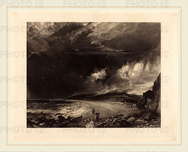 David Lucas after John Constable, British (1802-1881), Weymouth Bay, 1830, mezzotint [progress proof]