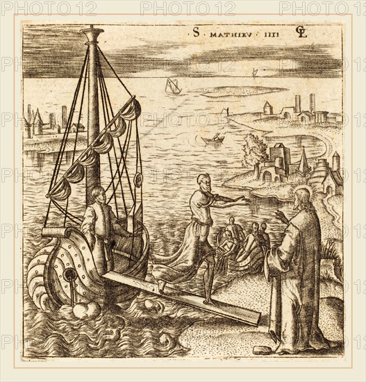 Léonard Gaultier, French (1561-1641), Follow Me and I will Make You Fishers of Men, probably c. 1576-1580, engraving