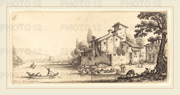 Jacques Callot, French (1592-1635), The Walk by the Water, probably c. 1630, etching