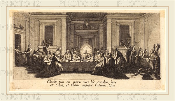 Jacques Callot, French (1592-1635), The Last Supper, c. 1618, etching and engraving