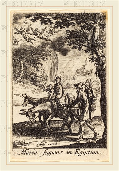 Jacques Callot, French (1592-1635), The Flight into Egypt, in or after 1630, etching