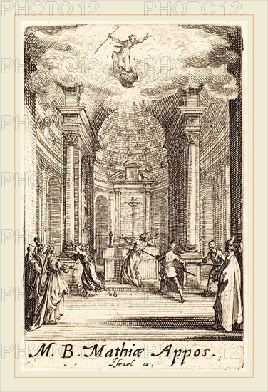 Jacques Callot, French (1592-1635), The Martyrdom of Saint Matthias, c. 1634-1635, etching