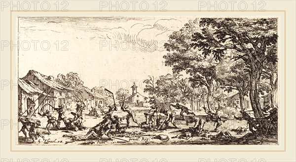 Jacques Callot, French (1592-1635), The Peasants' Revenge, c. 1633, etching