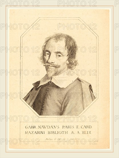 Claude Mellan, French (1598-1688), Gabriel Naude, engraving on laid paper