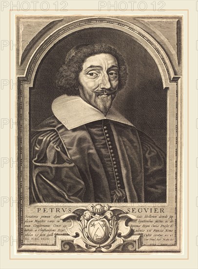 Michel Lasne, French (1590 or before-1667), Pierre Seguier, 1635, engraving on laid paper; laid down