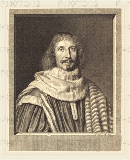 Robert Nanteuil after Philippe de Champaigne, French (1623-1678), Pompone II de Bellievre, 1653, engraving