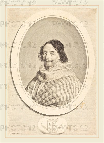 Claude Mellan, French (1598-1688), Henri de Mesmes, engraving on laid paper