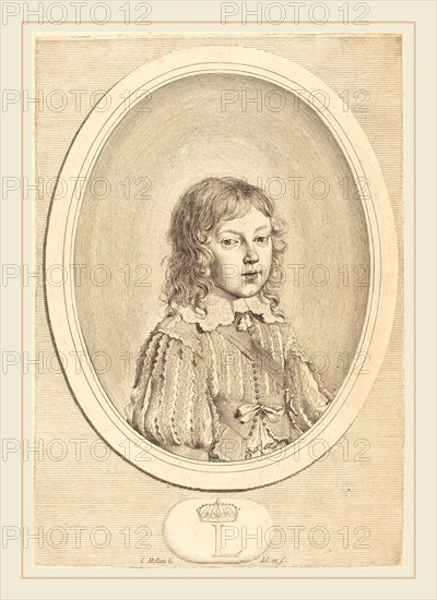 Claude Mellan, French (1598-1688), Louis XIV as a Boy, engraving