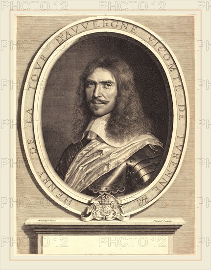 Robert Nanteuil after Philippe de Champaigne, French (1623-1678), Marechal de Turenne, 1649, engraving