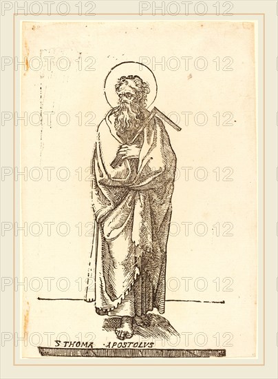 Jacques Stella, French (1596-1657), Saint Thomas, woodcut