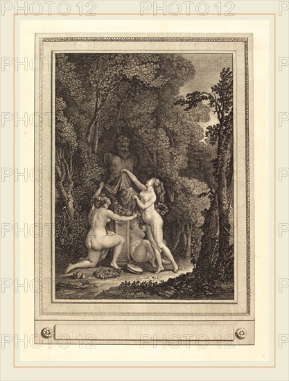 Geraud Vidal after Nicolas Lavreince, French (1742-1801), Les nymphes scrupuleuses, 1784, etching and engraving