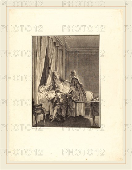 NoÃ«l Le Mire after Jean-Michel Moreau, French (1724-1801), L'inoculation de l'amour, 1775-1776, etching and engraving