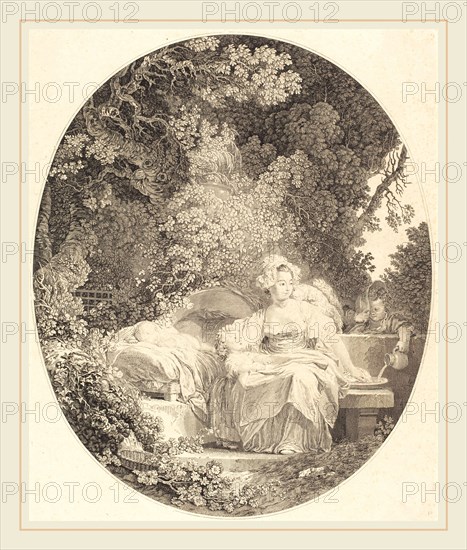 Nicolas Delaunay after Jean-Honoré Fragonard, French (1739-1792), La Bonne MÃ¨re, 1779, etching