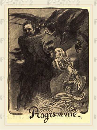 French 19th Century after A. B., Les HonnÃªtes femmes; Conférence, Poésies inédites d'Henry Becque; La Parisienne, 1904, halftone on wove paper