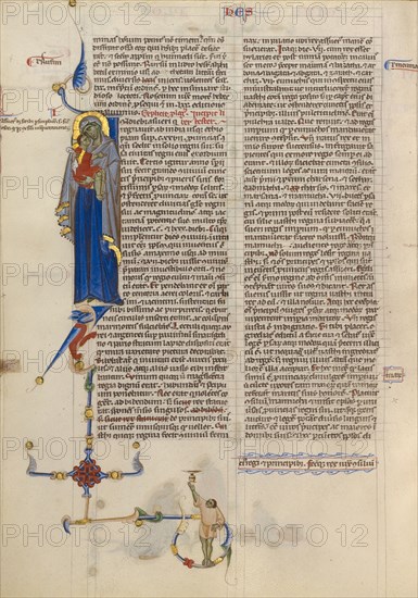 Initial I: Virgin and Child