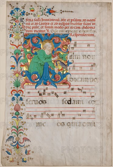 Bifolium from an antiphonal