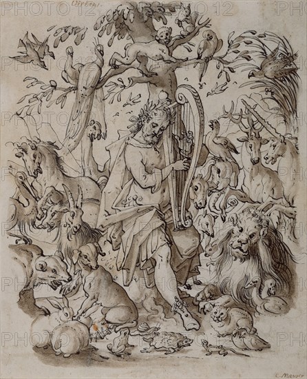 Orpheus Charming the Animals