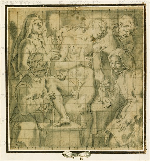 Figures Tending to the Wounded Saint Sebastian