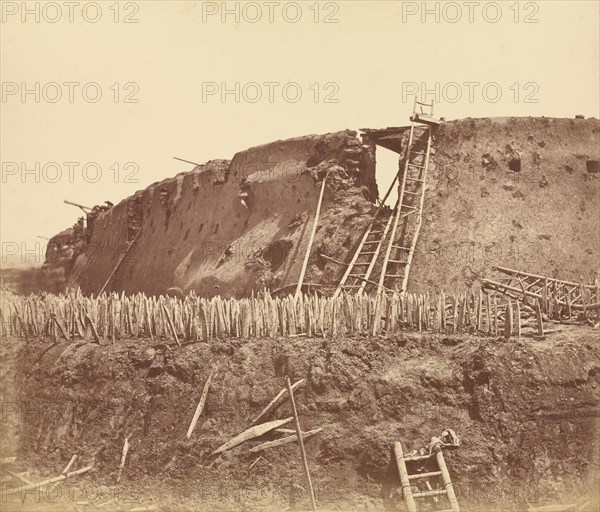 Interior of the Angle of North Fort Immediately after Its Captur