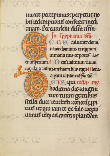 Decorated Initial E, Decorated Initial D