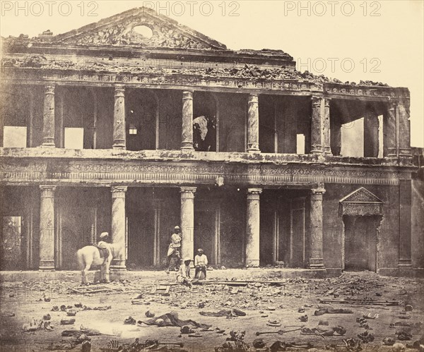 [Interior of Secundrabagh After the Massacre]