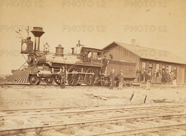 Wyoming Station Engine 23 on Main Track [Wyoming].