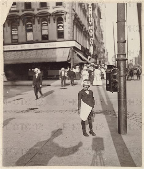 [Self-Portrait with Newsboy]