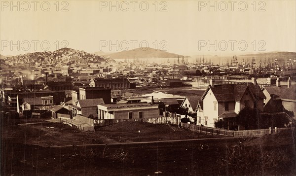 [City Front from Rincon Hill in 1860]