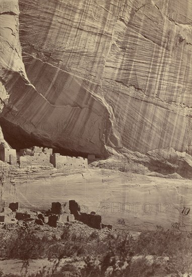Ancient Ruins in the Cañon de Chelle, New Mexico, In a Niche Fi