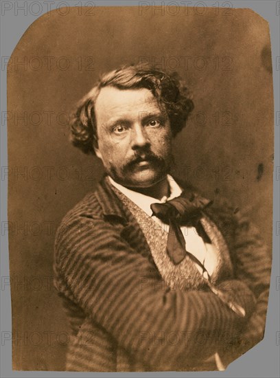 [Self portrait in striped coat, Félix Nadar]