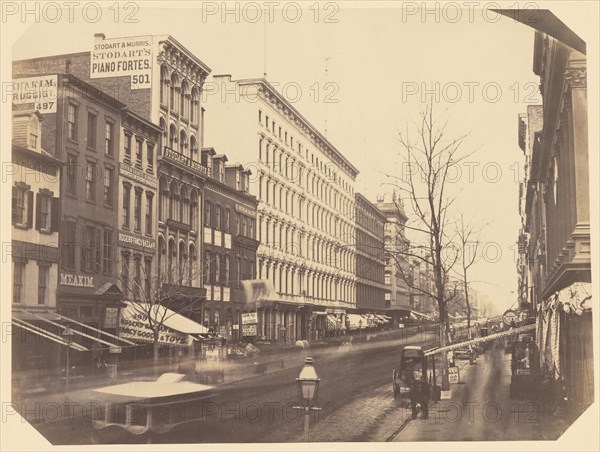 [Broadway, looking north from Broome Street, New York]