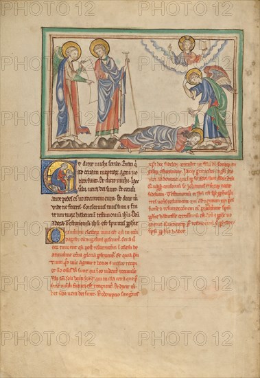 Saint John Praying to the Angel