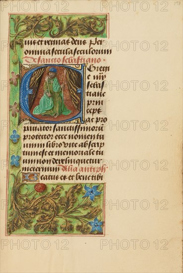 Initial E: Saint Sebastian