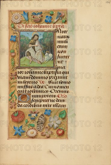 Initial I: Saint John the Baptist in the Wilderness