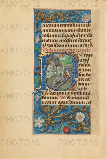 Initial P: Saint Peter and the Conversion of Saint Paul
