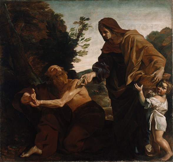 Elijah Receiving Bread from the Widow of Zarephath