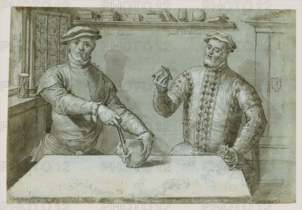 A Double Portrait of Hans Furraht and Jacob von der Burch