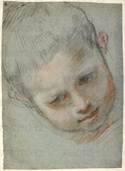 Head of a Boy (recto),  Figure Studies (verso)