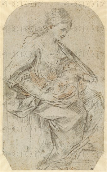 Nativity (recto),  Turbaned Woman (verso)