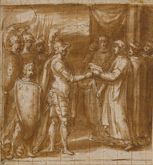 Cardinal Albornoz Gives the Farnese the Keys to Valentino