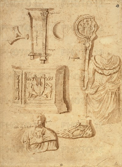 Studies of Antiquities (recto),  Studies of Antiquities (verso)