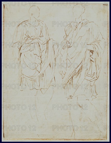 Two Studies of an Ancient Statue (recto),  Scylla and a Centaur